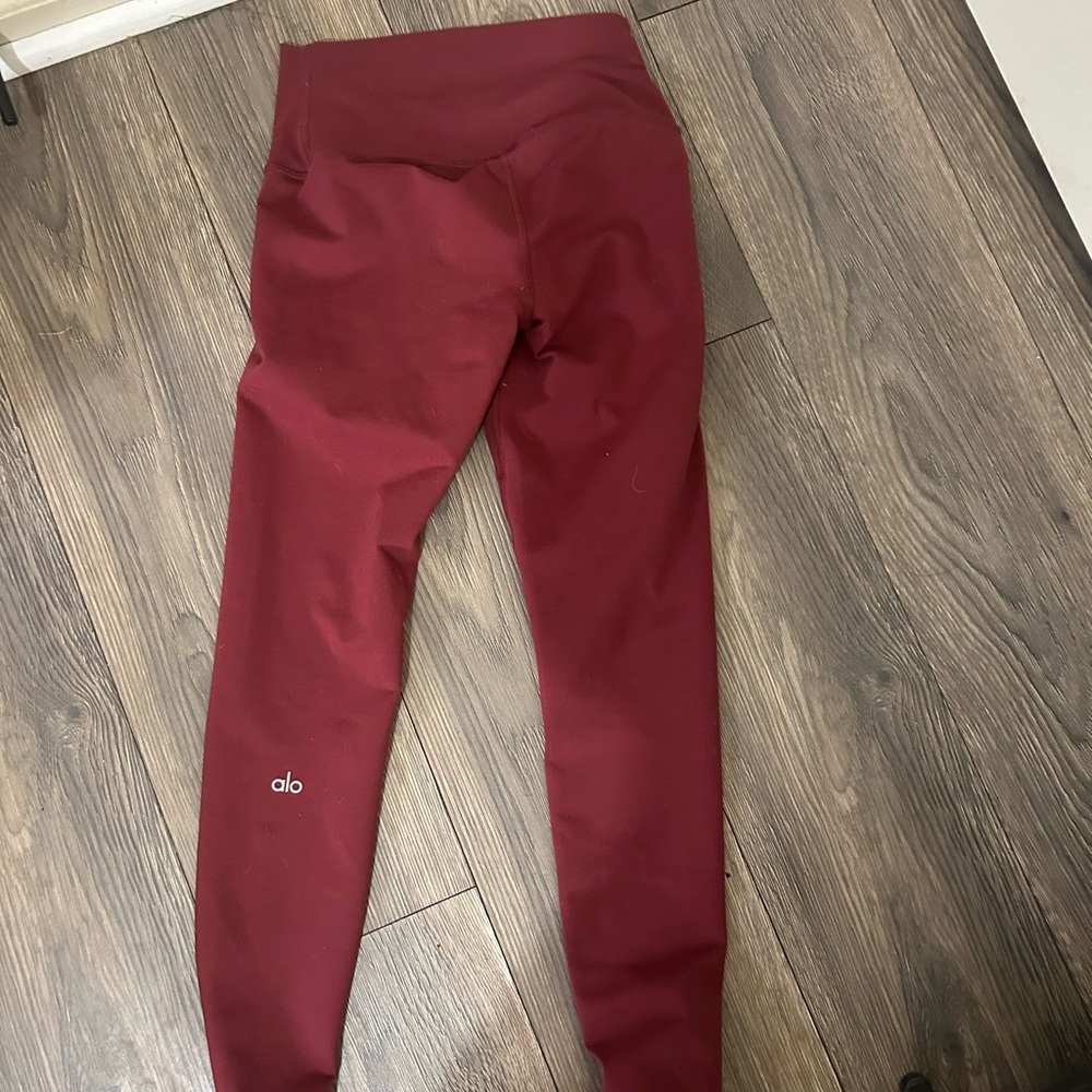 ALO Yoga Red Leggings High Waist Performance